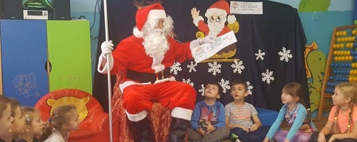 Święty Mikołaj w przedszkolu - Tygryski, Elfy